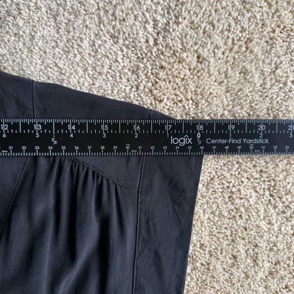 Babaton Aritzia Silk Black Romper Women’s Small V-Neck Elastic Waist - Picture 6 of 7